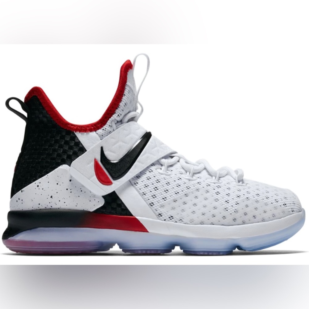 Nike LeBron 14 GS Flip Switch 4.5Y | W6 Cream Black Red Shoes